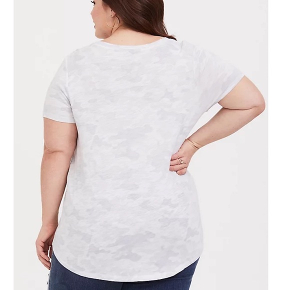 Torrid Camo Sorry Not Sorry Tee - Picture 3 of 3